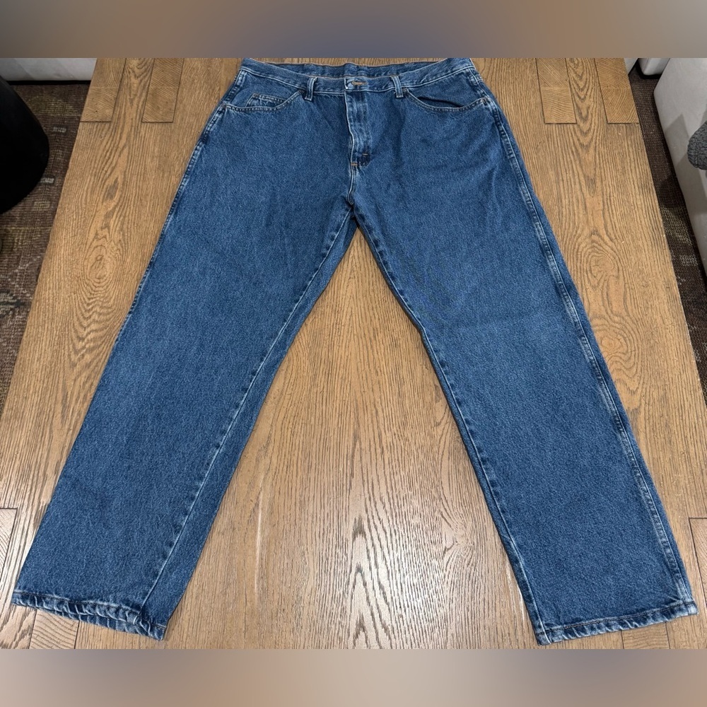 Rustler Relaxed Fit Jeans 38x30 Medium Wash Workwear